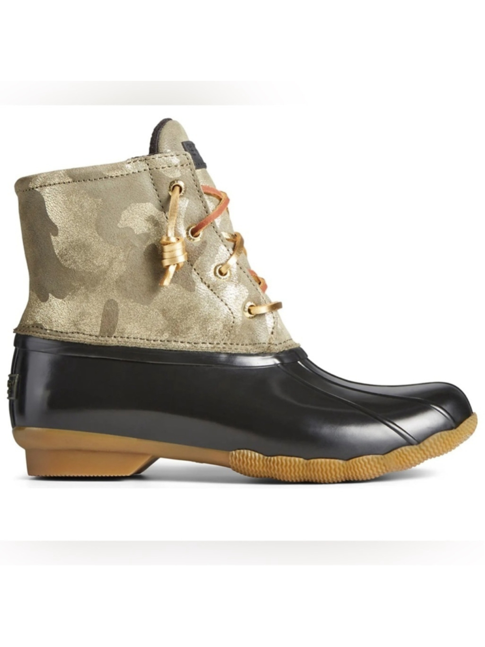 Saltwater Duck Boot Water Resistant Camo Olive Size 6.5 NWT